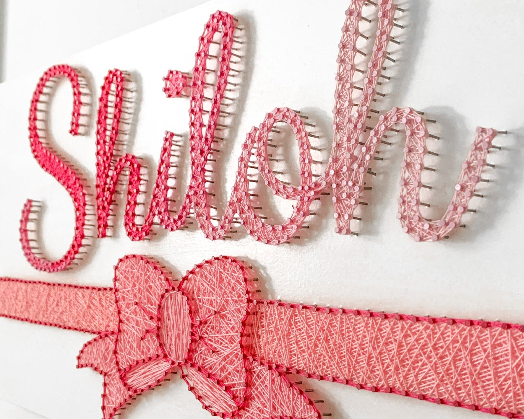 String art name sign nursery